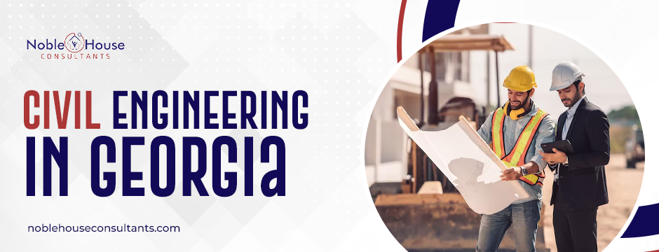 International students studying civil engineering in Georgia