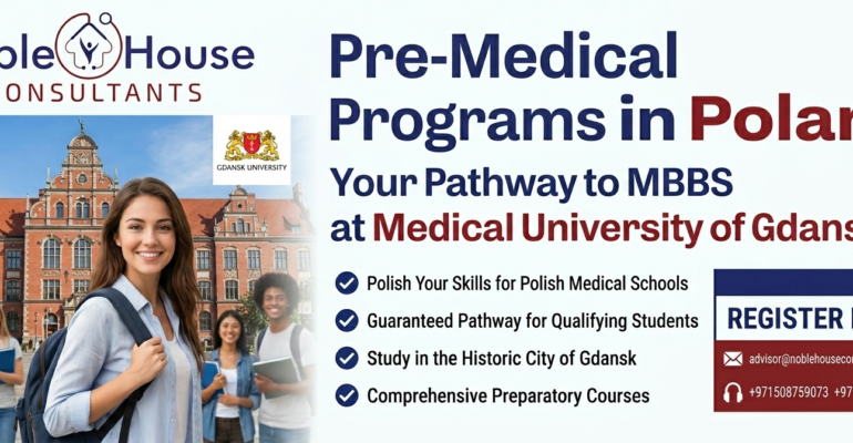 Pre-med Poland pathway to MBBS Gdansk university students