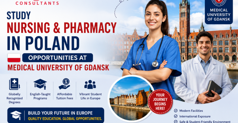 Study Nursing and Pharmacy at Medical University of Gdansk, Poland