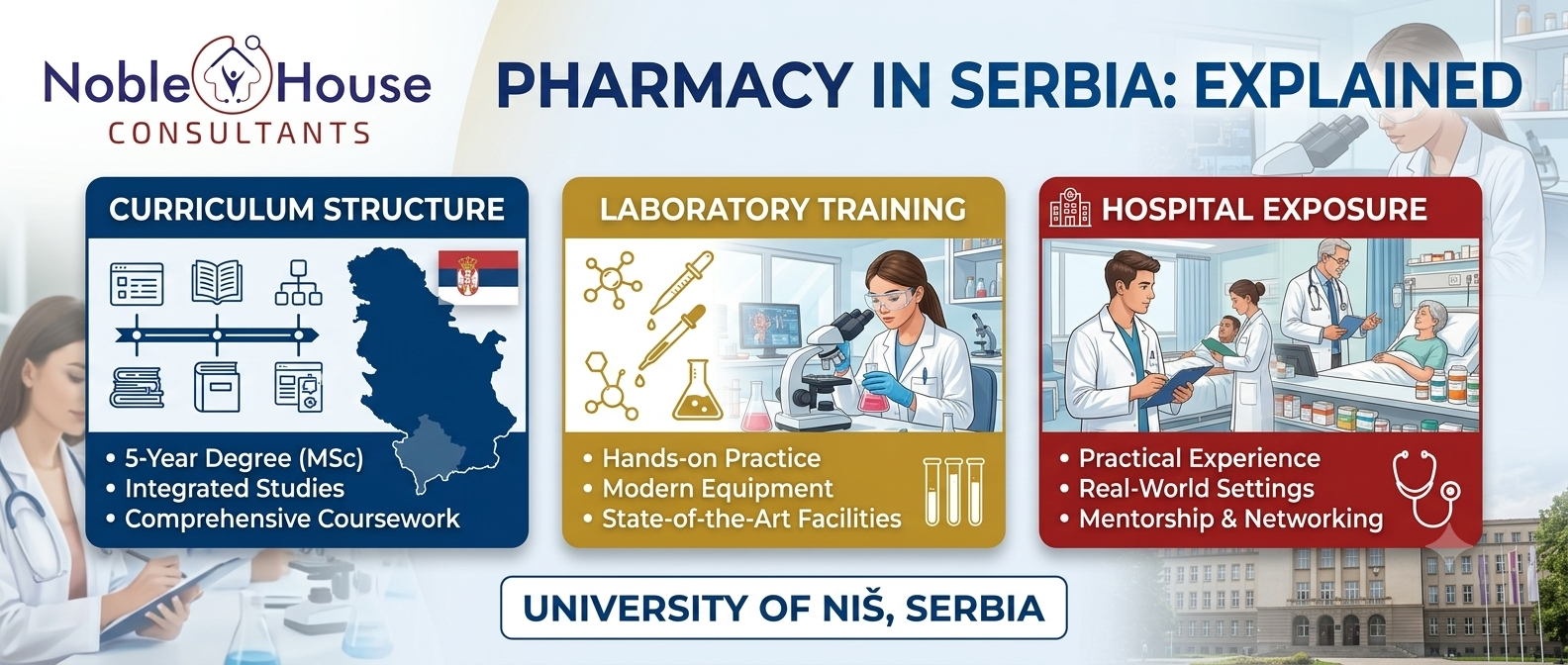 Pharmacy curriculum and hospital training at University of Niš Serbia