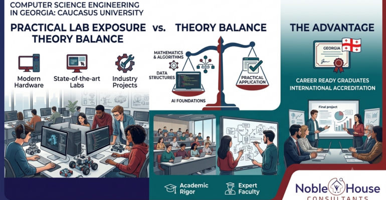 Computer science labs at Caucasus University in Georgia