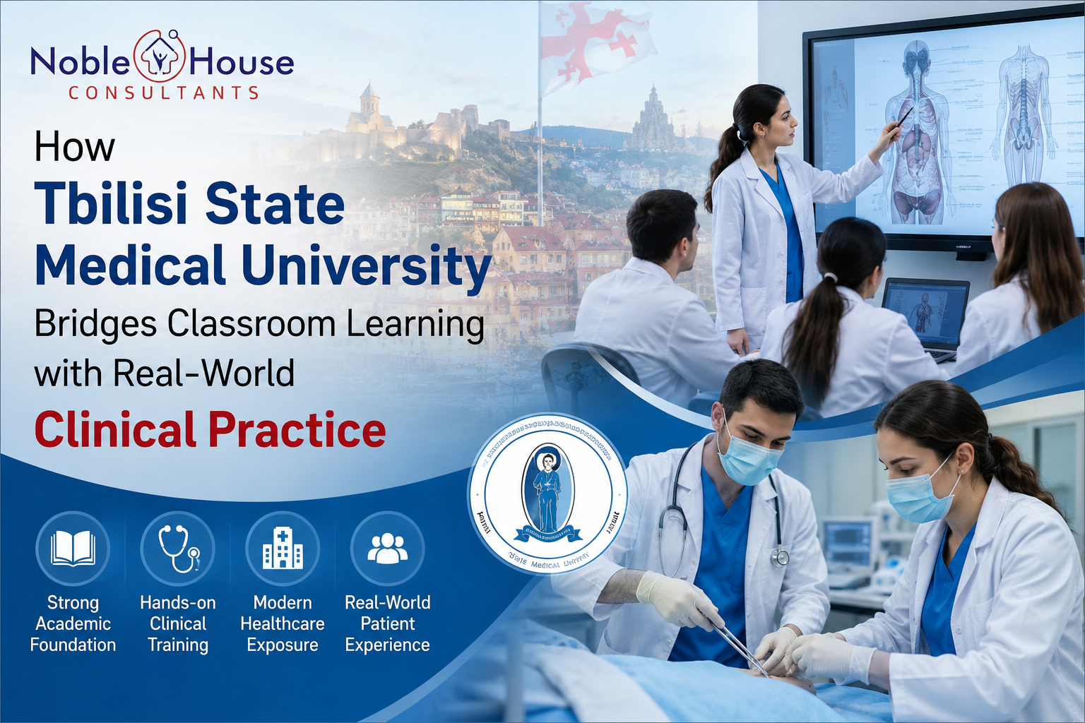 Tbilisi State Medical University clinical training with medical students