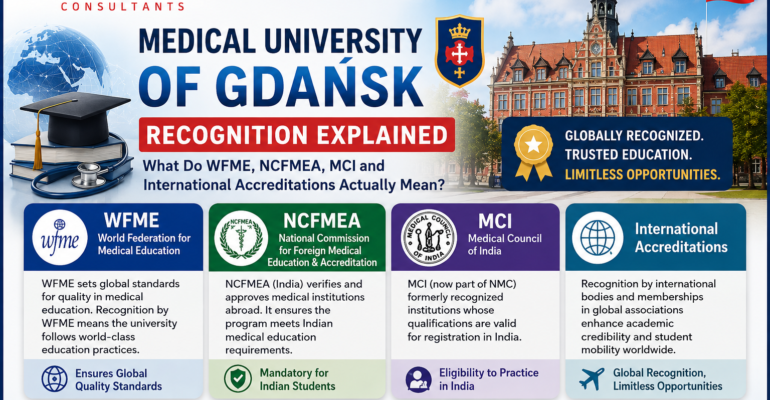 Medical University of Gdansk recognition and accreditation