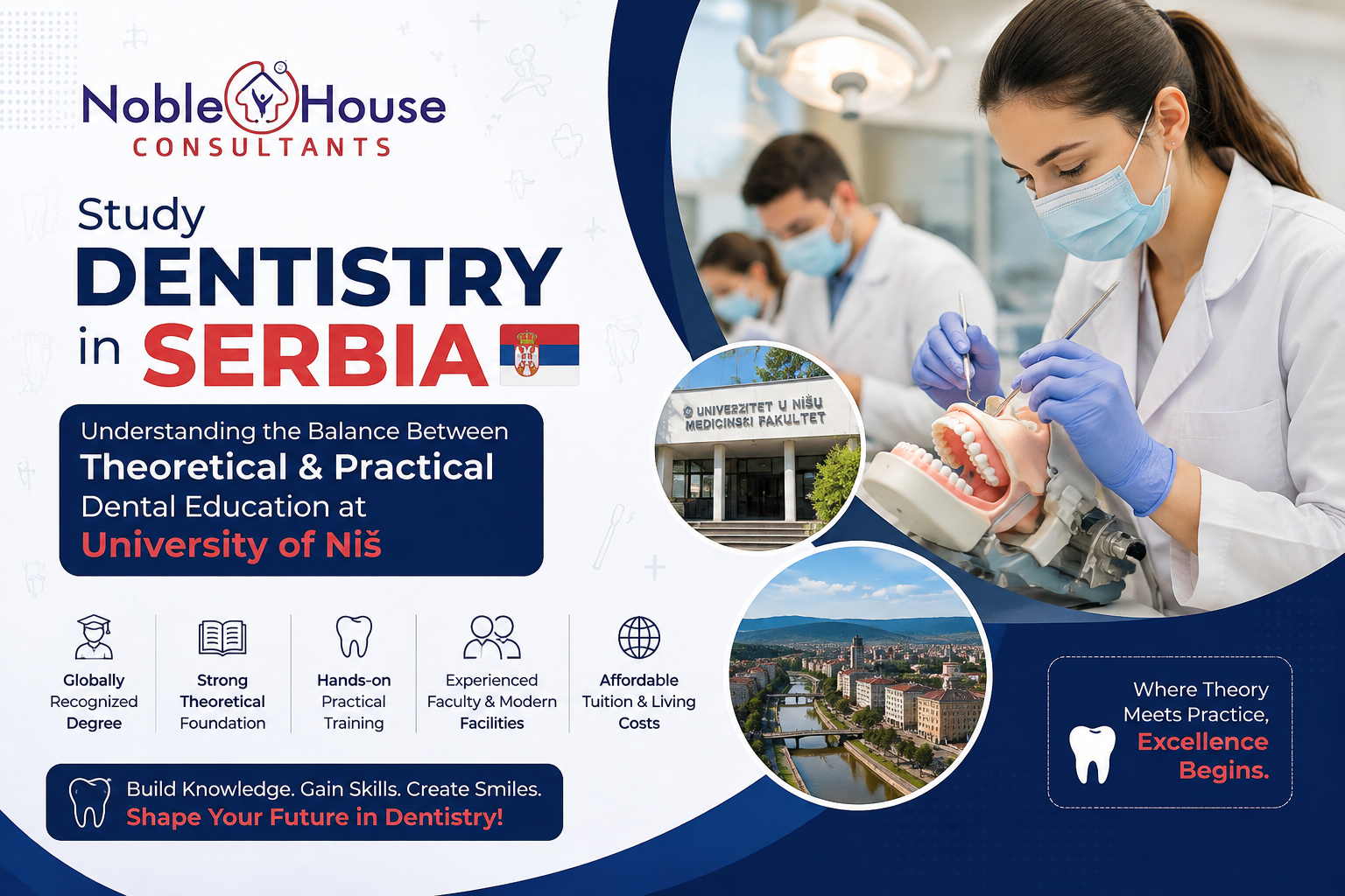 University of Niš dentistry theory and practical training